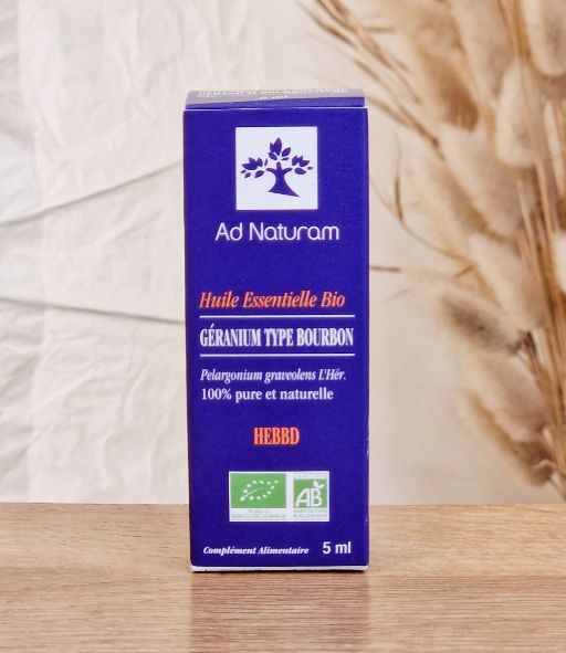 HE Géranium Type Bourbon 5ml AD NATURAM