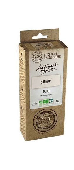 Tisane Sureau 30gr (fleur) LE COMPTOIR D'HERBORISTERIE