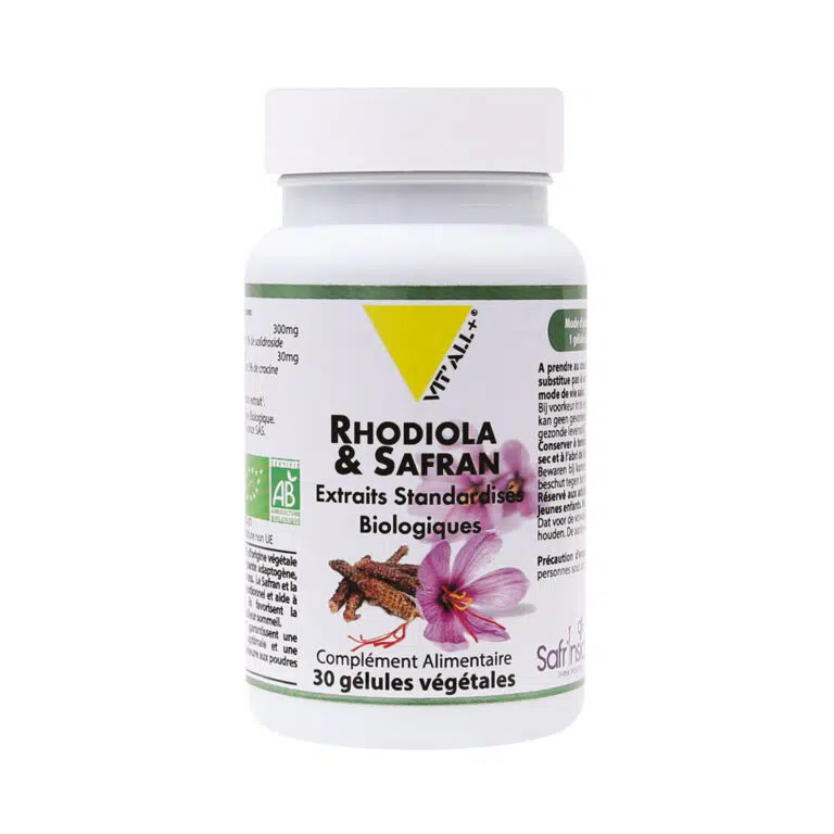 Rhodiola & Safran BIO* 30gel VITALL PLUS