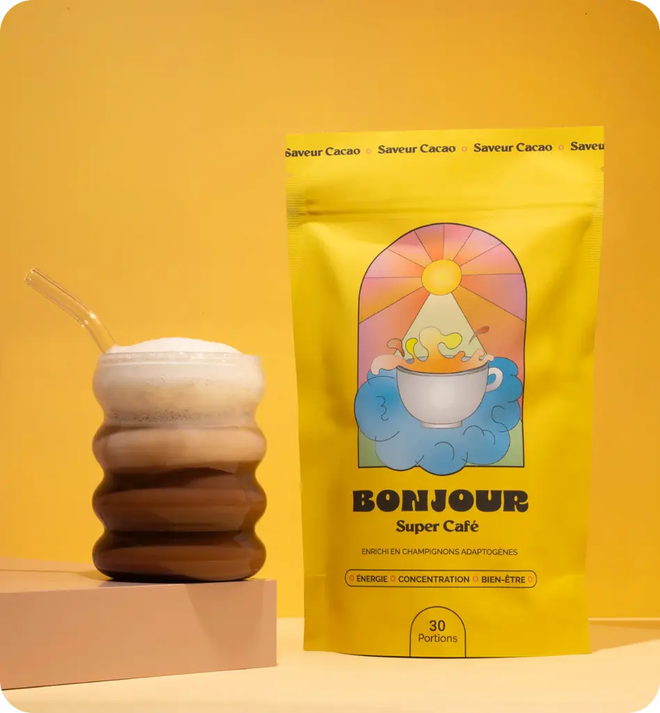 Super Café "Saveur Cacao" aux champignons adaptogènes BONJOUR