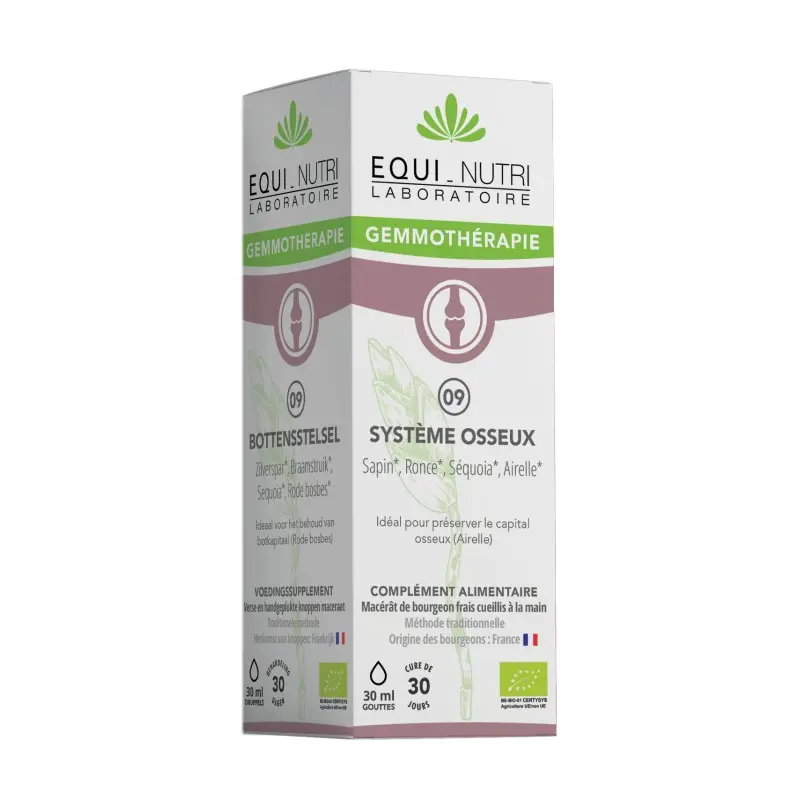 N°09 Système Osseux - Bourgeons Bio*30ml EQUI-NUTRI