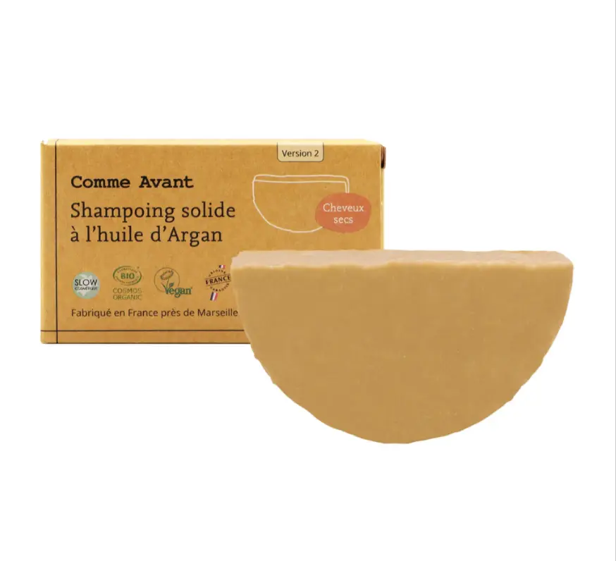 Shampoing solide à l'huile d'Argan (cheveux secs) - 70 g COMME AVANT