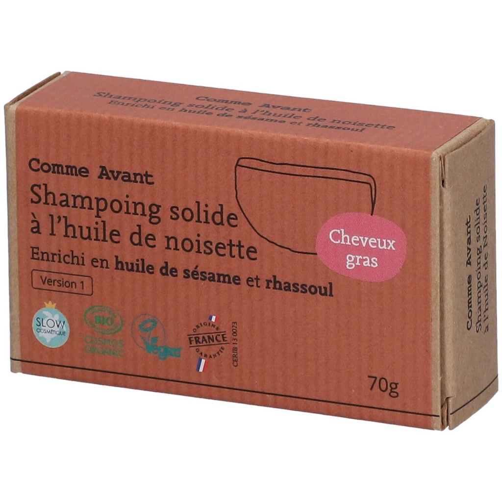 Shampoing solide à l'huile de Sésame (cheveux gras) COMME AVANT