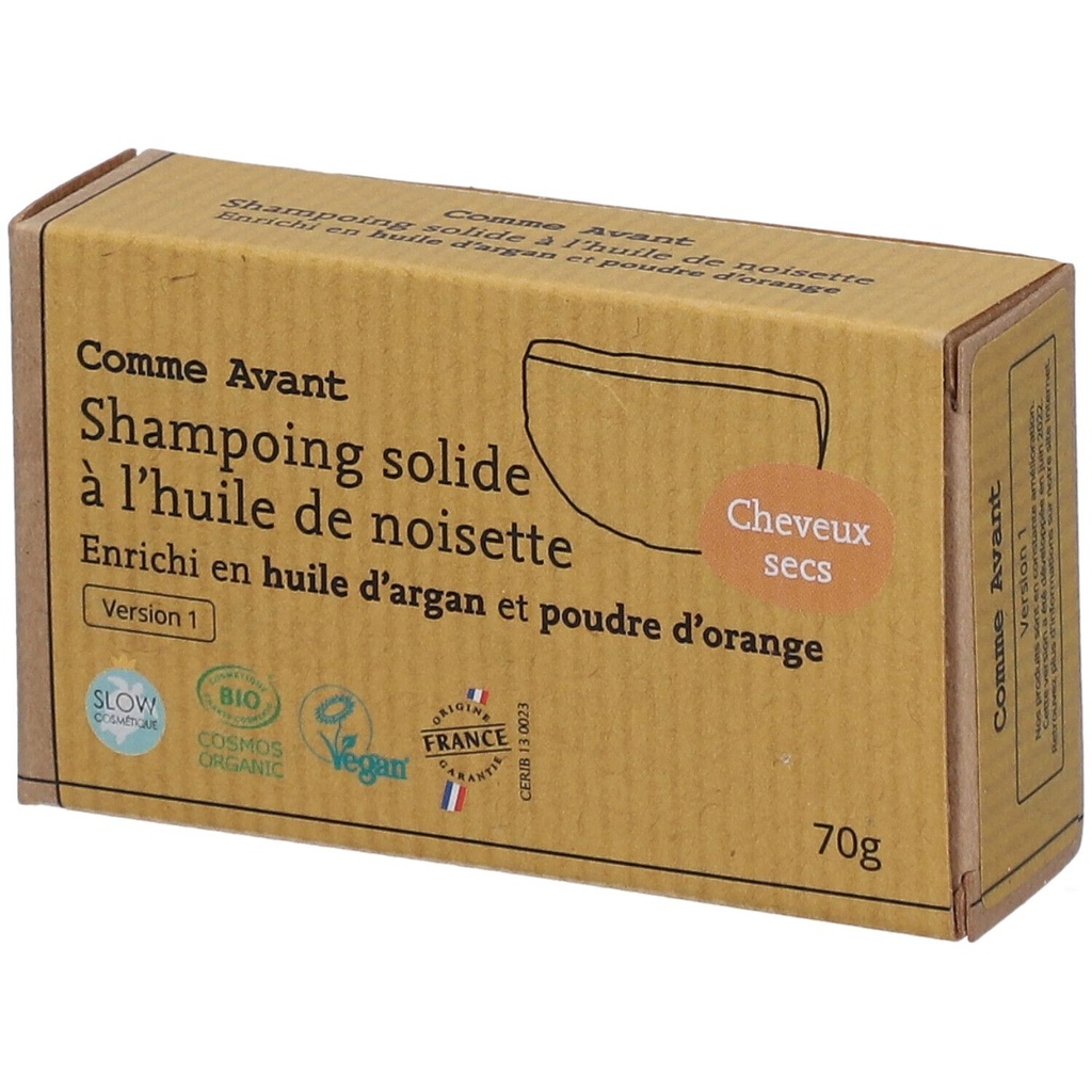 Shampoing solide à l'huile d'Argan (cheveux secs) COMME AVANT