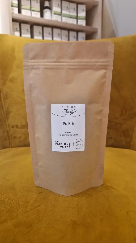 Thé Pu Erh Bio 100gr (Thé sombre de Chine fermenté)
