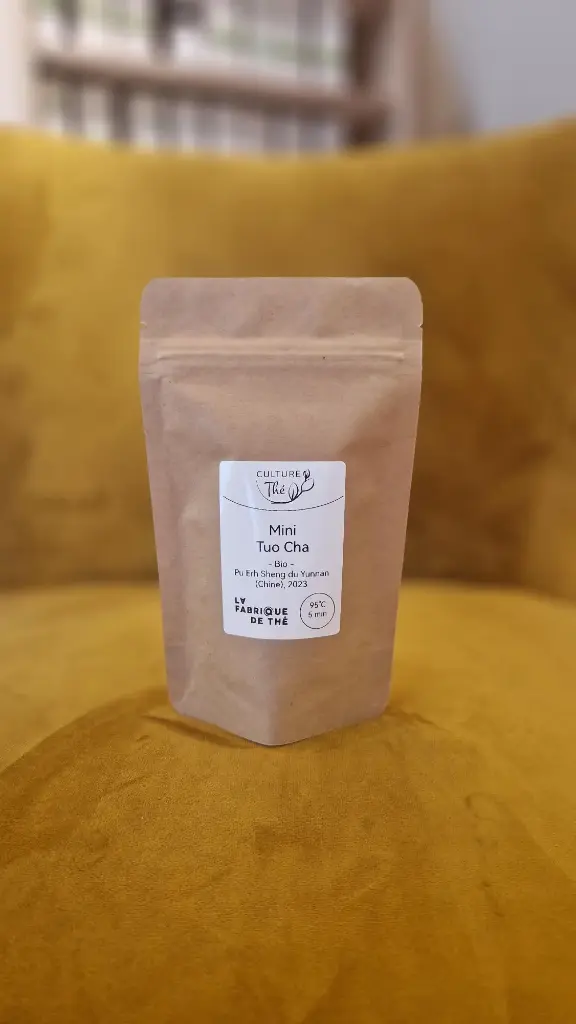Thé Pu Erh Bio (Mini Tuo Cha - 5pce) (Thé sombre de Chine fermenté) LA FABRIQUE DE THE