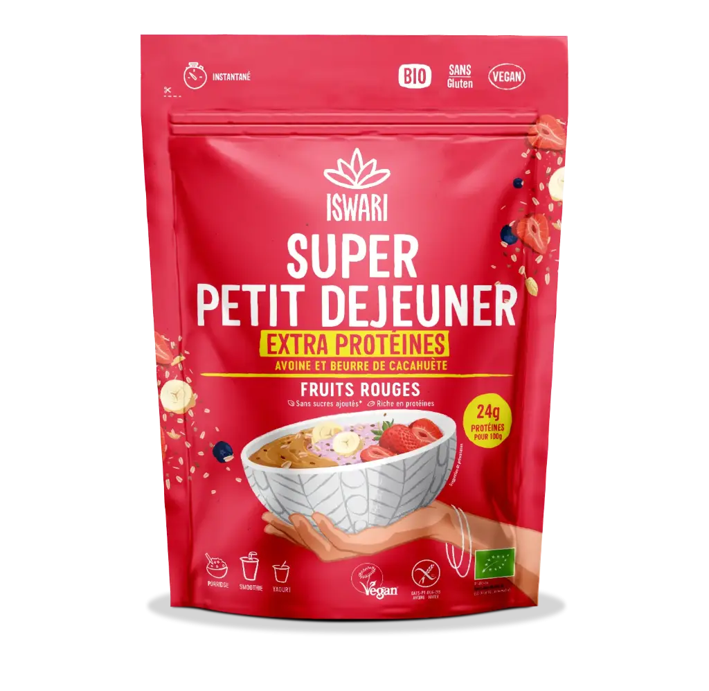 Super Petit Déjeûner Extra Protéiné (Fruits Rouges) ISWARI