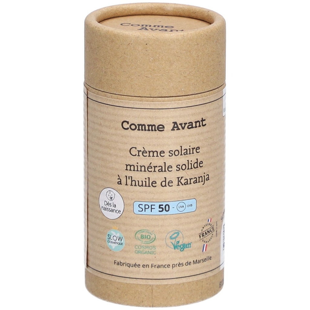 Crème Solaire Spf50 à l'huile de Karanja - 80gr  COMME AVANT