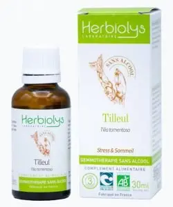 Bourgeon Tilleul Bio sans alcool 30ml HERBIOLYS