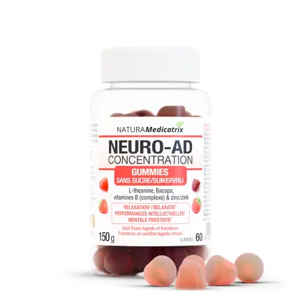 Neuro-AD Concentration Gummies (60) NATURAMEDICATRIX