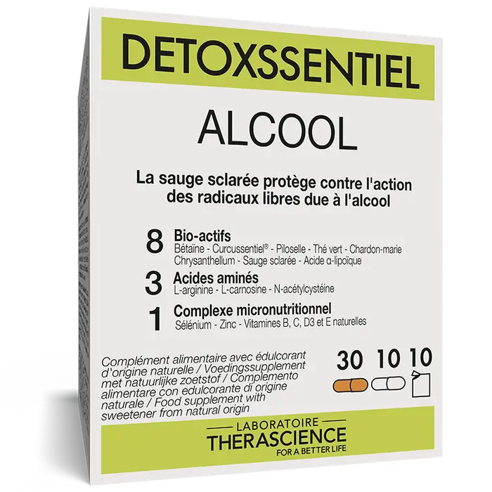 Detoxssentiel Alcool (10 sachets+30gel+10gel) - THERASCIENCE