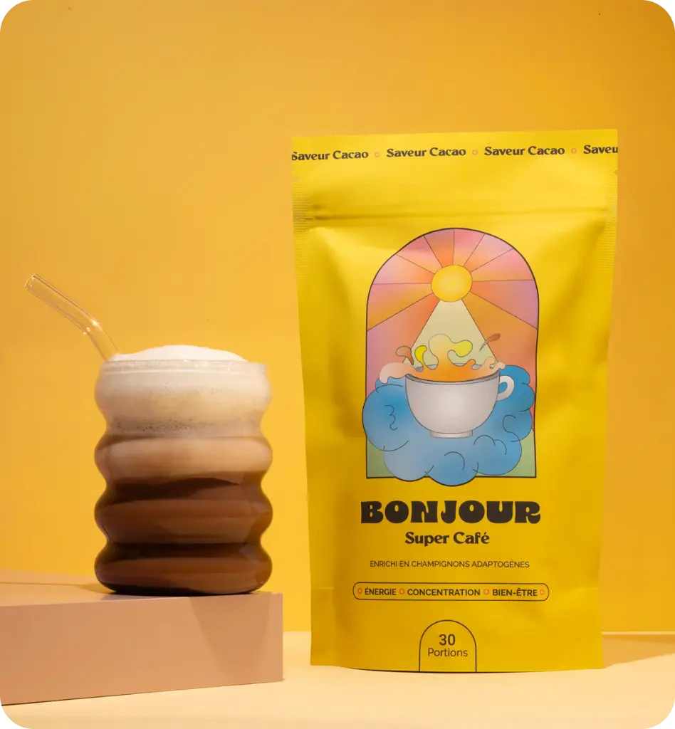 Super Café "Saveur Cacao" aux champignons adaptogènes BONJOUR