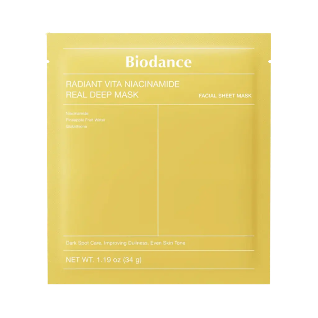 Masque Radiant à la Niacinamide et aux Vitamines Éclat - BIODANCE