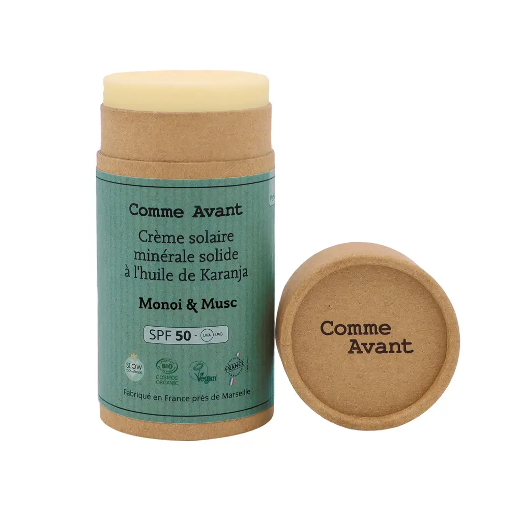Crème Solaire Spf50 au Monoï & Musc - 80gr  COMME AVANT