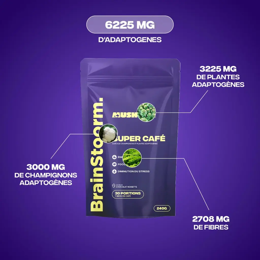 Brainstoorm 240gr (30portions) (Saveur Chocolat/Noisette) MUSH'N GO