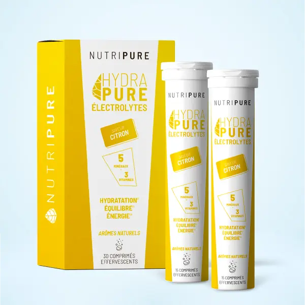 Hydrapure Electrolyte (30 Pastilles Hydratation - Citron) NUTRIPURE
