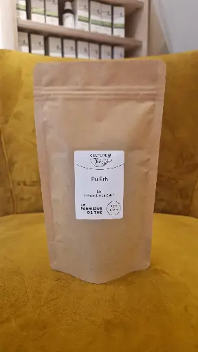 Thé Pu Erh Bio 100gr (Thé sombre de Chine fermenté)