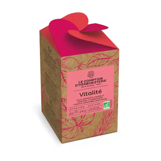 Infusettes Vitalité 20pce LE COMPTOIR D'HERBORISTERIE