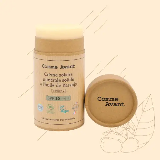 Crème Solaire Spf50 à l'Huile de Karanja - 80gr  COMME AVANT