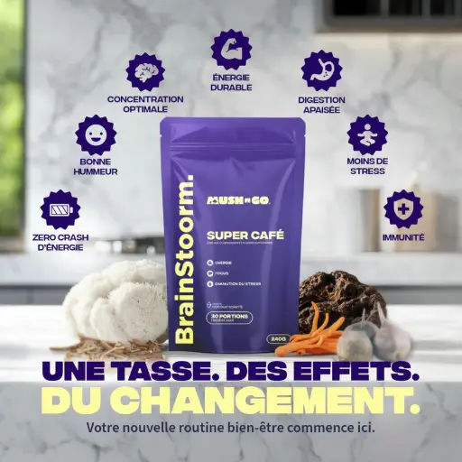 Brainstoorm 56gr (7portions) (Saveur Chocolat/Noisette) MUSH'N GO