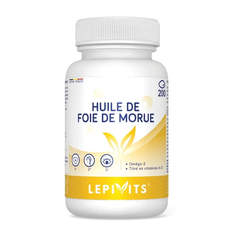 Huile de Foie de Morue 90gel LEPIVITS
