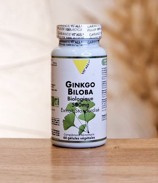 GINKGO BILOBA BIO* 500mg VIT'ALL PLUS