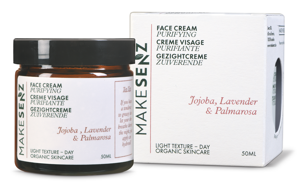 Crème Visage Purifiante Jojoba - Peau Mixte à grasse 50ml Makesenz