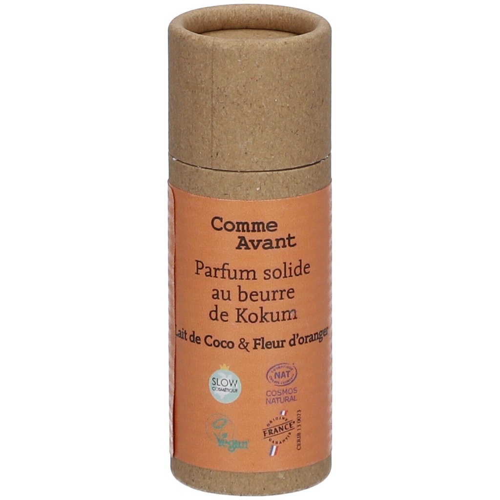 Parfum Solide 20gr "Coco & Fleur d'oranger" COMME AVANT