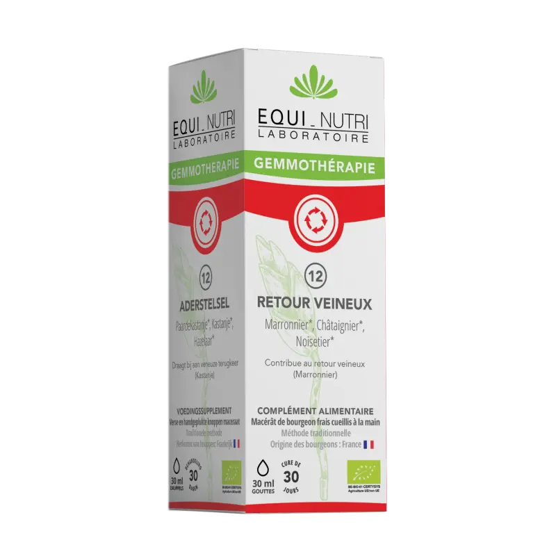 N°12 Retour Veineux - Bourgeons Bio*30ml EQUI-NUTRI