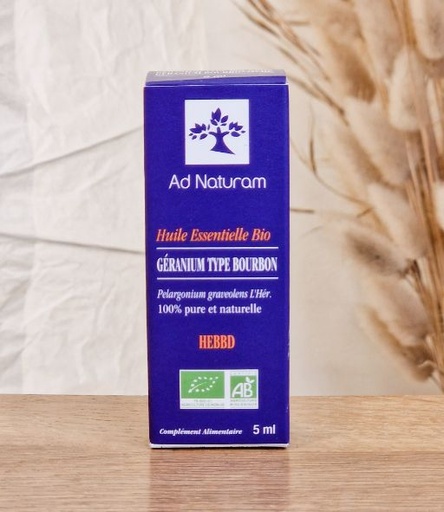 [28671] HE Géranium Type Bourbon 5ml AD NATURAM