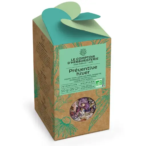[11110] Tisane La Préventive Hiver 50gr LE COMPTOIR D'HERBORISTERIE