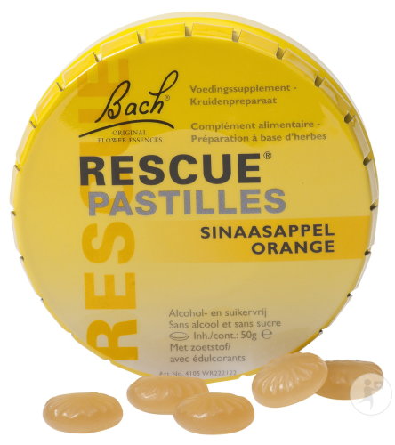 [3402] Bach Rescue Pastilles Goût Orange 50gr BACH