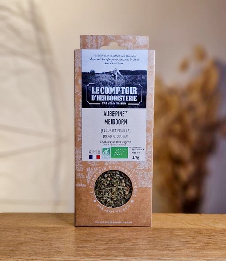 [3481899001205] Tisane Aubépine (Fleurs & Feuilles) 40gr LE COMPTOIR D'HERBORISTERIE