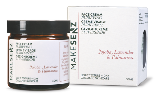 Crème Visage Purifiante Jojoba - Peau Mixte à grasse 50ml Makesenz