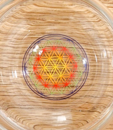 Verre Mythos HAPPY - Fleur de vie 0,25cl NATURE'S DESIGN