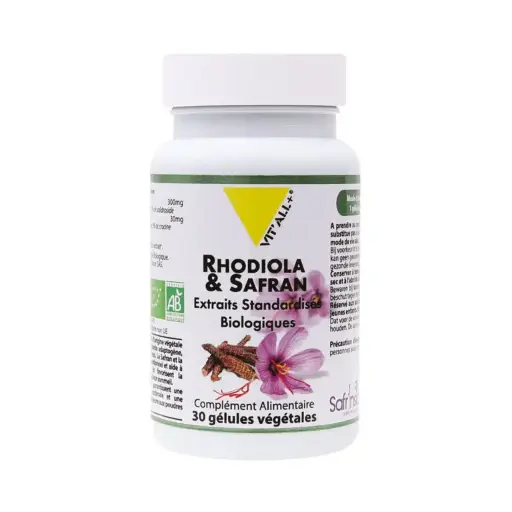 Rhodiola & Safran BIO* 30gel VITALL PLUS