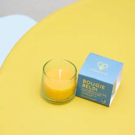 Bougie à la cire d'abeille HABEEBEE