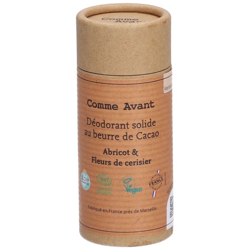 Déodorant solide "Abricot & Fleur de cerisier" COMME AVANT